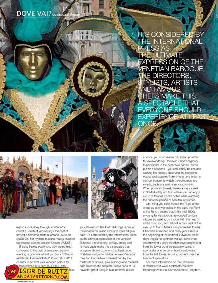 La nostra pubblicazione sulla rivista Italianicious