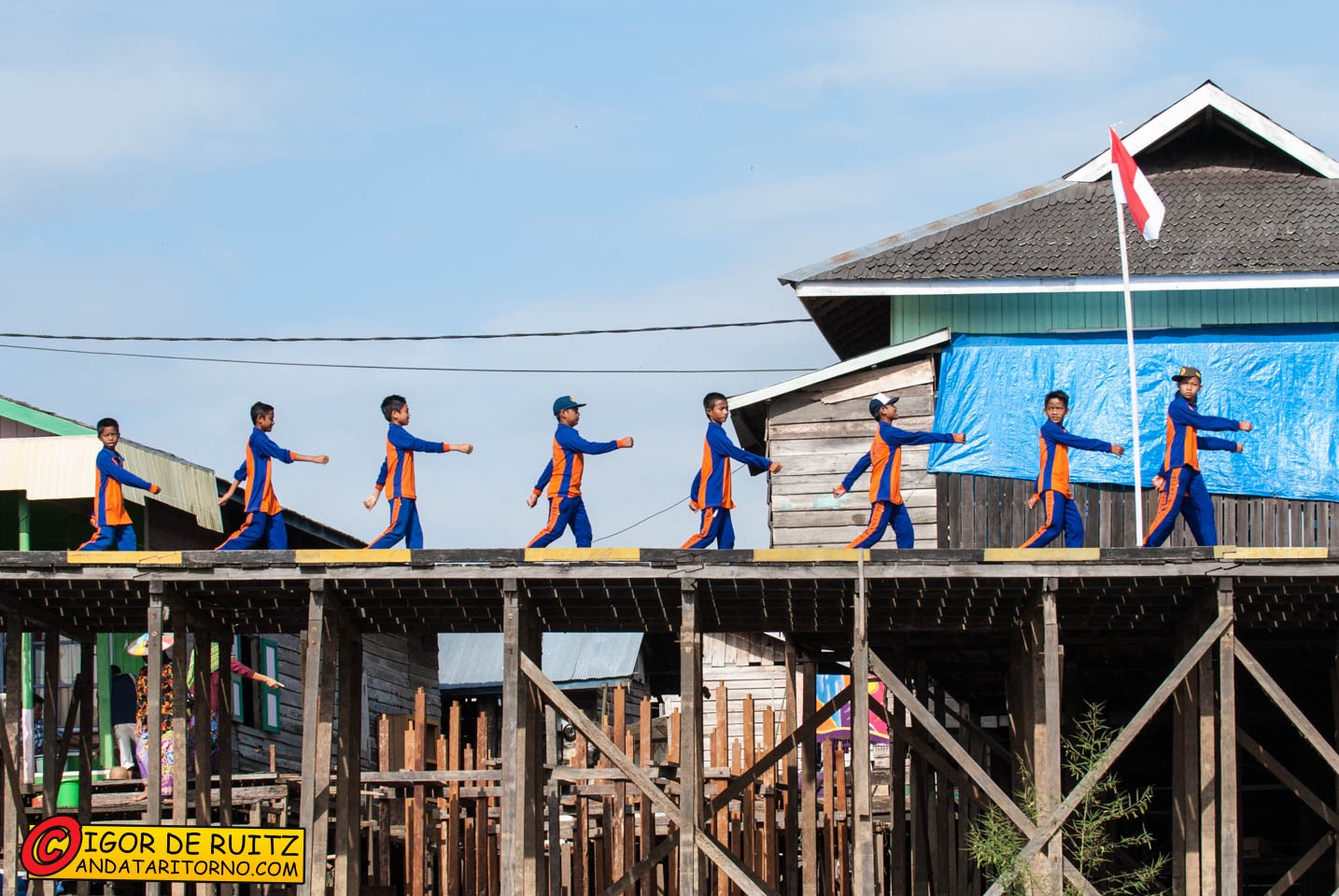 Villaggi presso il Danau Jempang