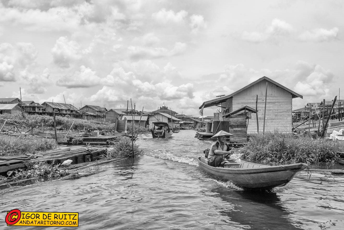Villaggi presso il Danau Jempang