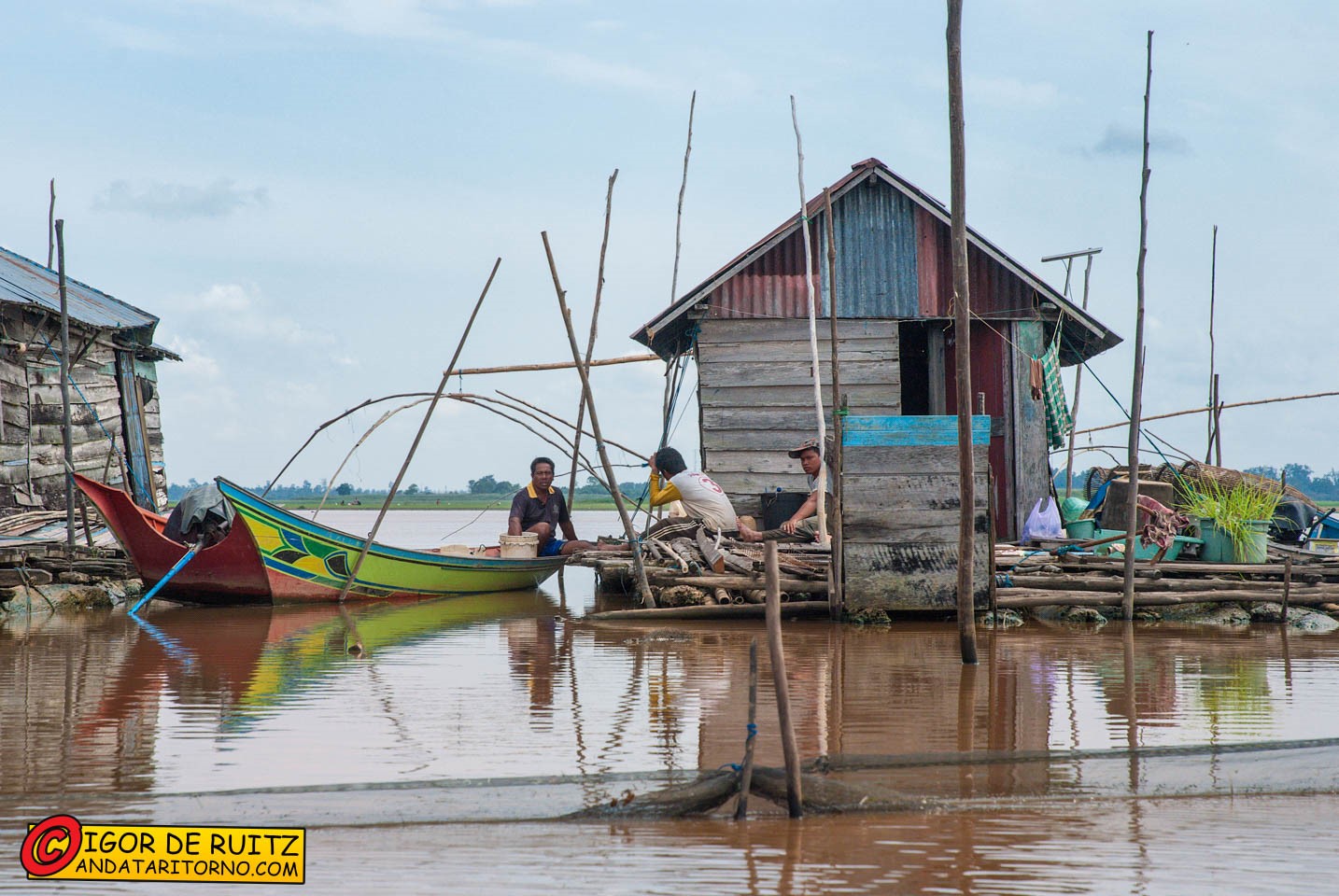 Villaggi presso il Danau Jempang