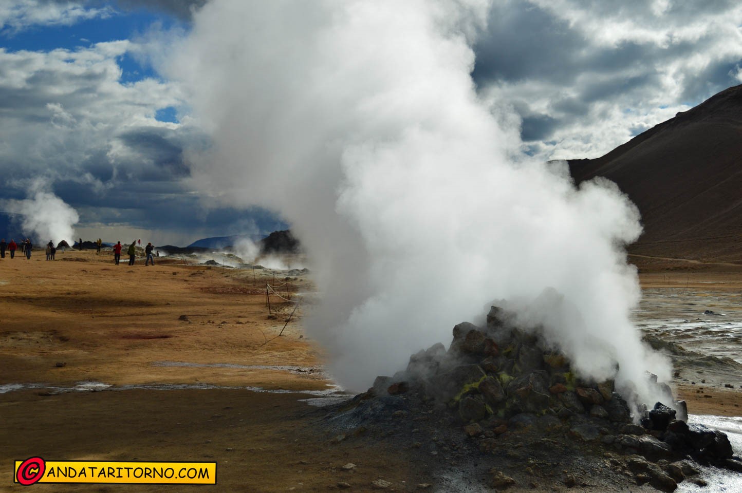 Fumarole a Hverarönd