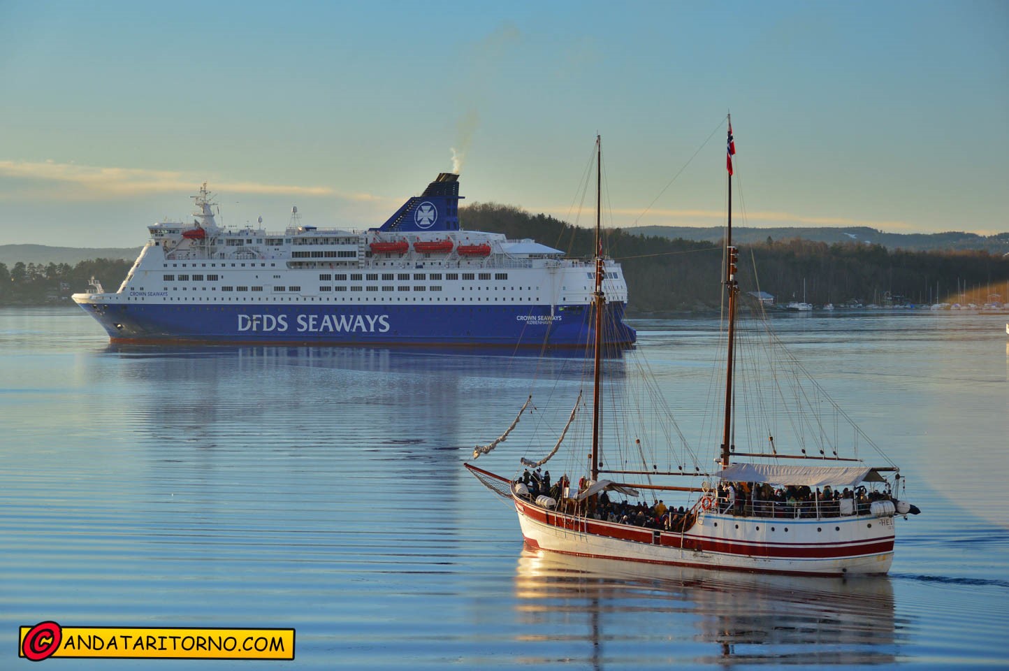 Traffico sulla baia di Oslo